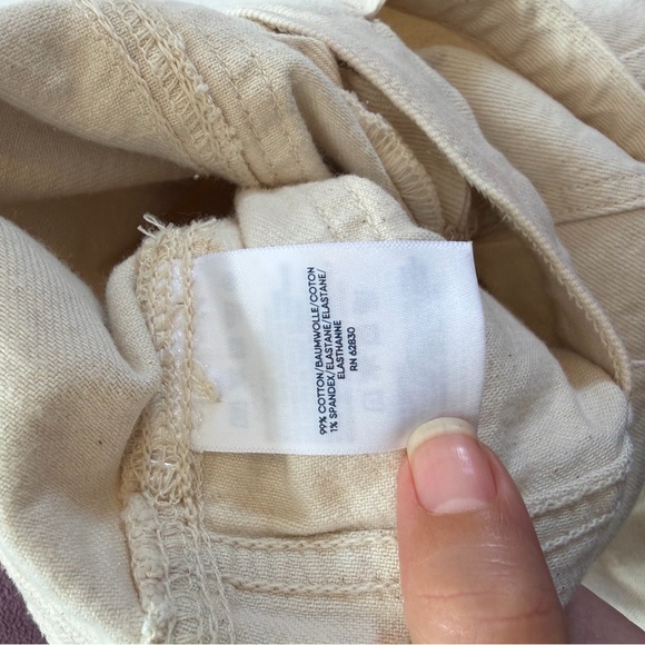 Land’s End Cream Canvas High Waist Pocket Straight Jeans Size 4 - Picture 7 of 8